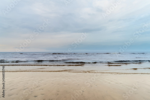 Beautiful view over Baltic sea. Natural background. Latvia, Riga
