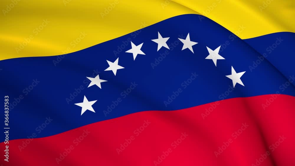 Venezuela National Flag - 4K seamless loop animation of the Venezuelan flag. Highly detailed realistic 3D rendering Venezuela National Flag - 4K seamless loop animation of the Venezuelan flag. Highly detailed realistic 3D rendering