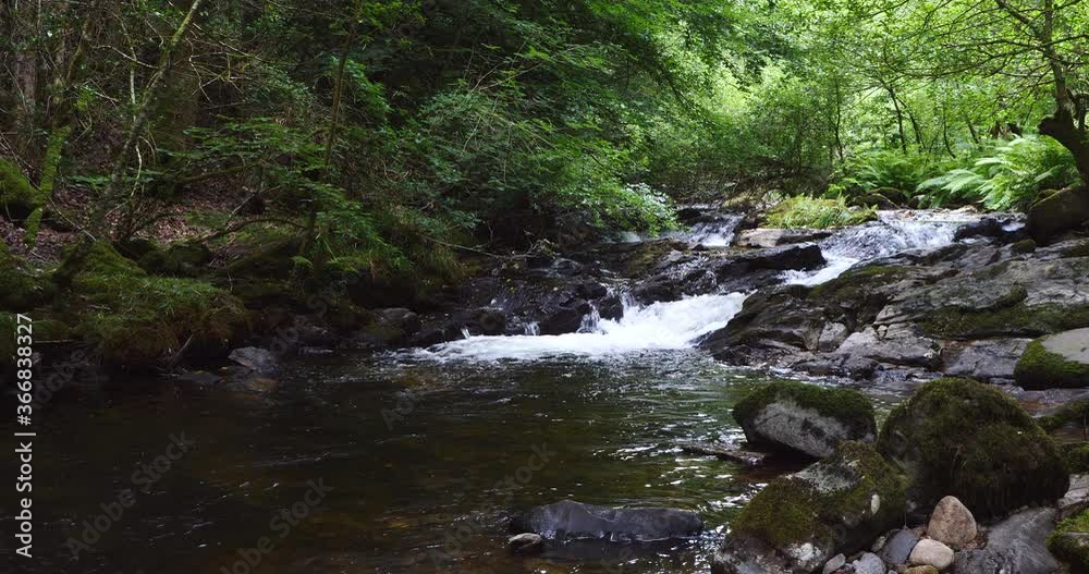 East Okement River in Dartmoor in England - 4K video. East Okement River in Dartmoor in England - 4K video.