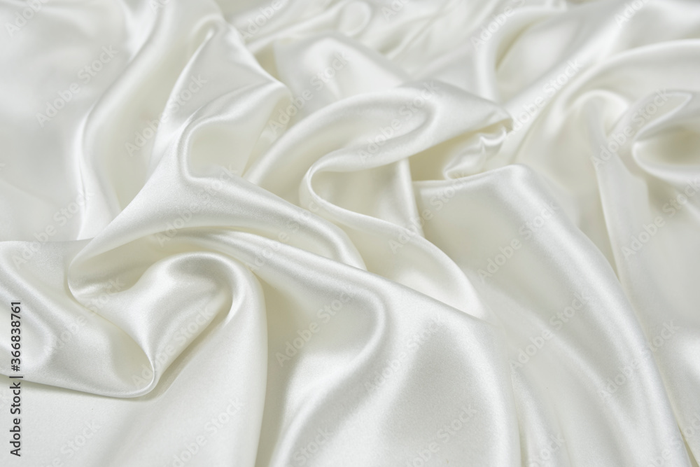Satin fabric with gentle curves Satin fabric with gentle curves