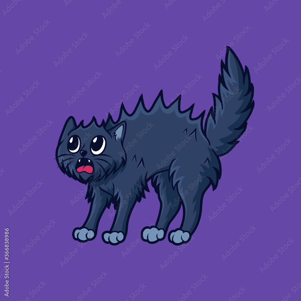 Obraz premium Scary cat