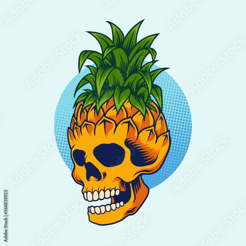 Skull pineapple