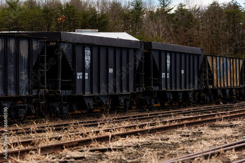 Derelict Gondola / Hopper Cars - Abandoned East Broad Top Railroad - Pennsylvania