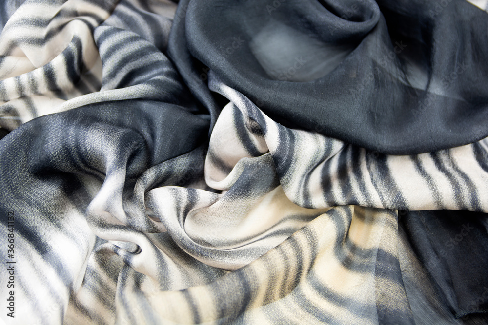 Fototapeta premium Satin fabric with gentle curves