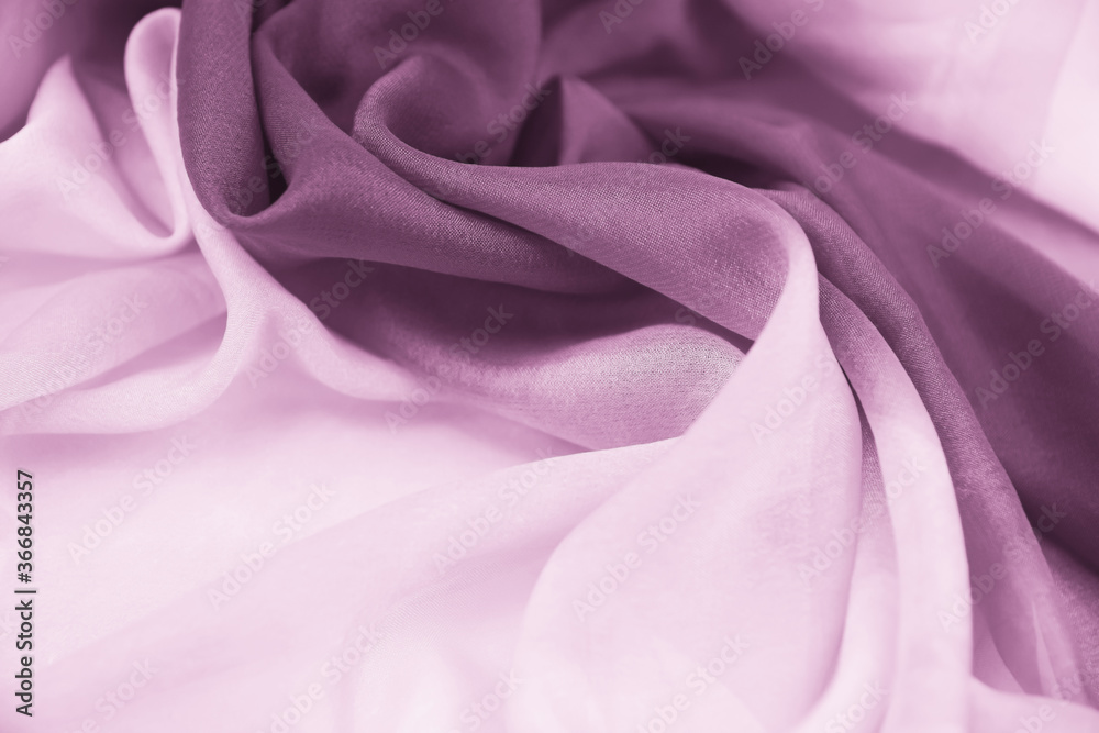 Satin fabric with gentle curves Satin fabric with gentle curves