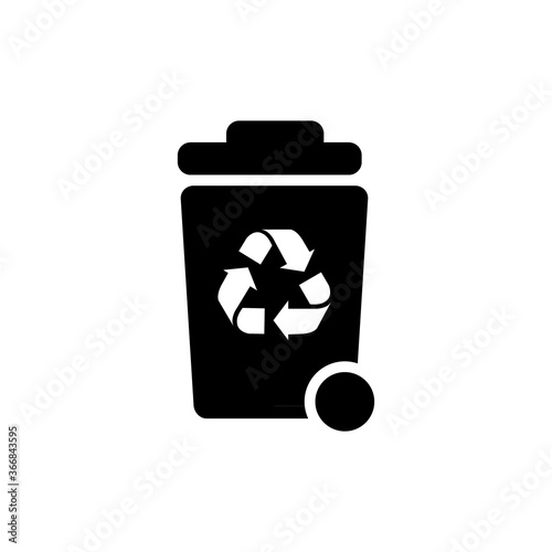 Wheelie bin icon symbol vector