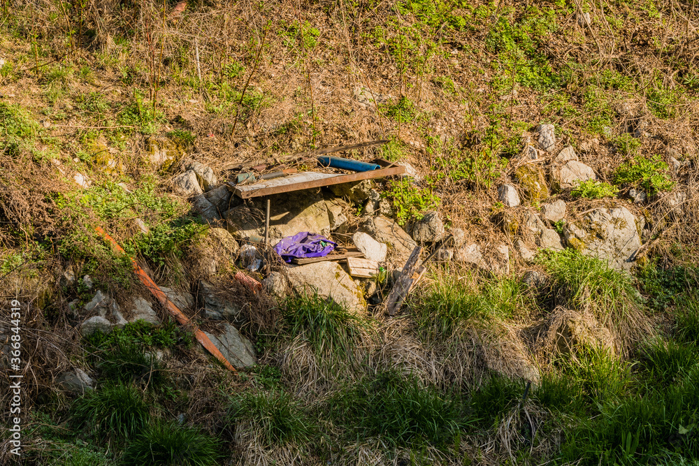custom made wallpaper toronto digitalDebris on side of hill