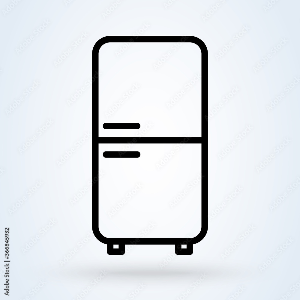 Refrigerator. vector Simple modern icon design illustration. Refrigerator. vector Simple modern icon design illustration.