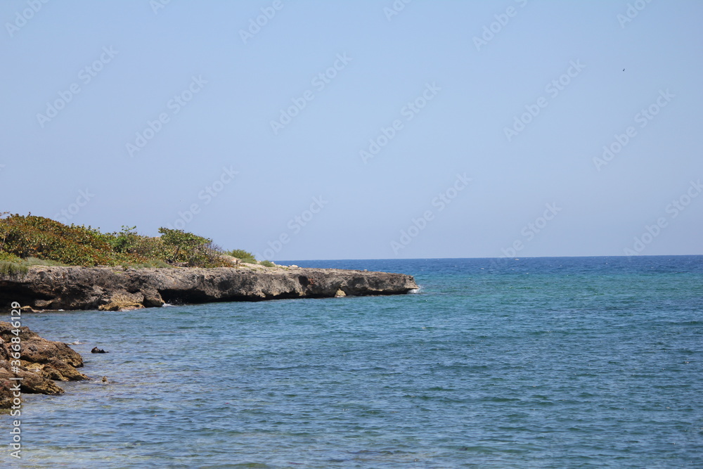 the coast of the island of crete