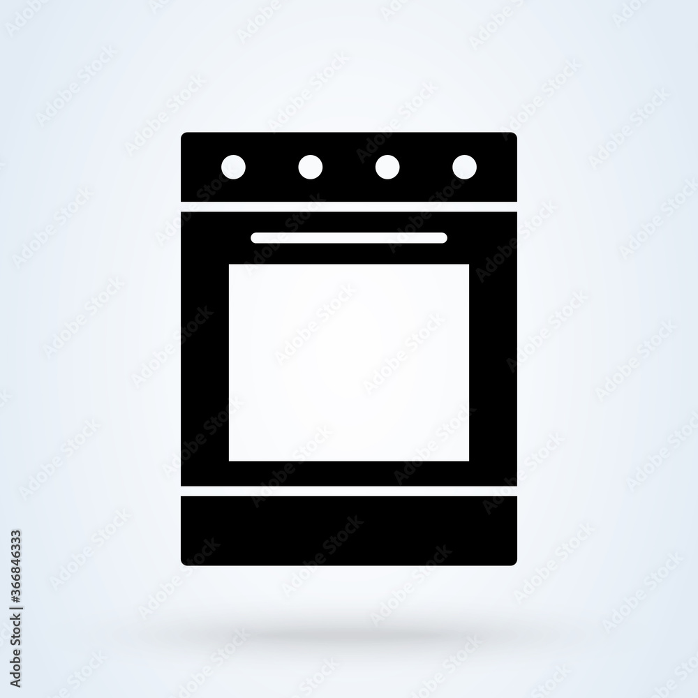 Stove. Simple modern icon design illustration. Stove. Simple modern icon design illustration.