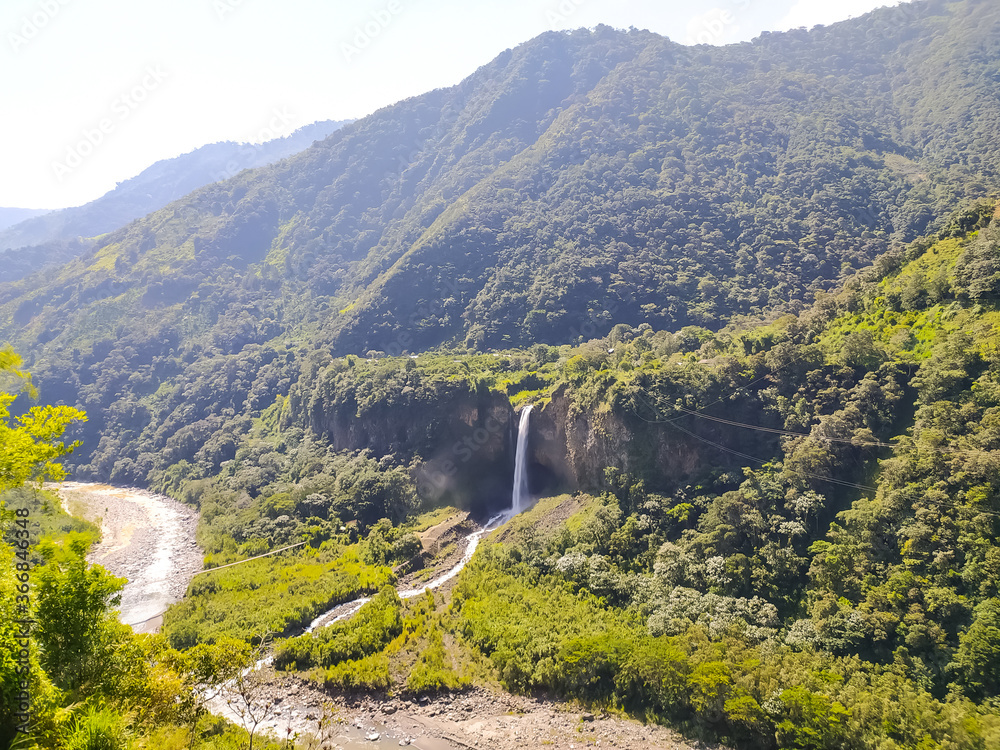 Ecuador - the road of waterfalls in Banos