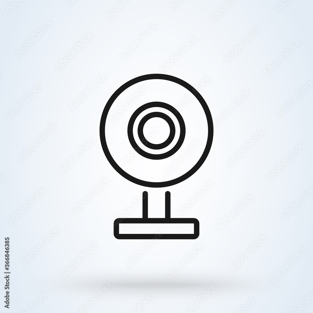 Webcam line. Simple modern icon design illustration. Webcam line. Simple modern icon design illustration.
