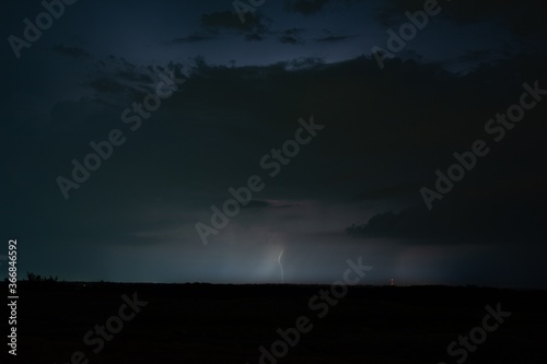 lightning in the clouds