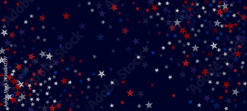 National American Stars Vector Background. USA Memorial Independence President's Labor 4th of July 11th of November Veteran's Day 