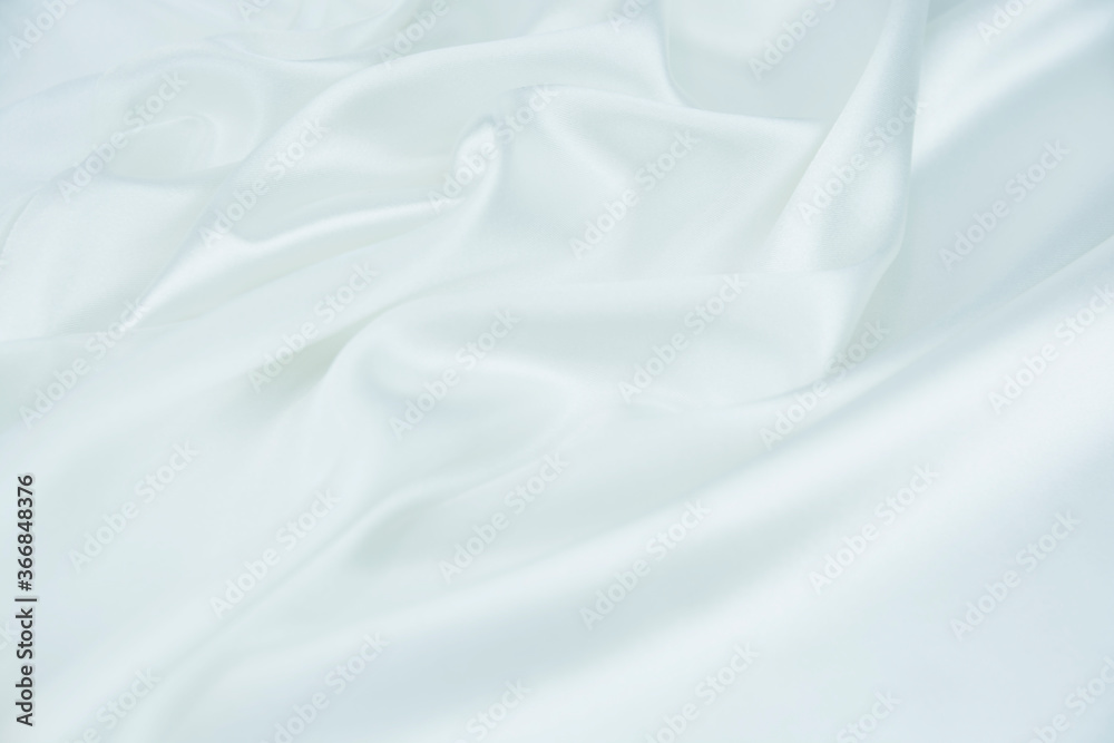 Satin fabric with gentle curves