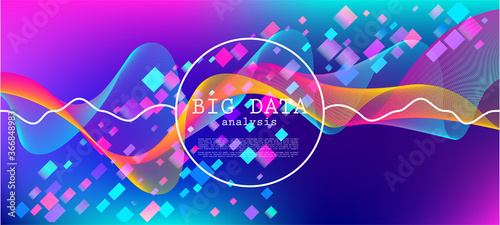 Flying Particles Distressed Purple Vector. Pink Blue Purple Futuristic 