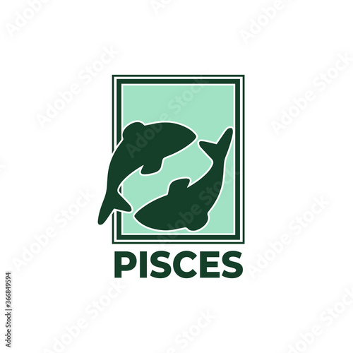 zodiac vector illustration pisces sign