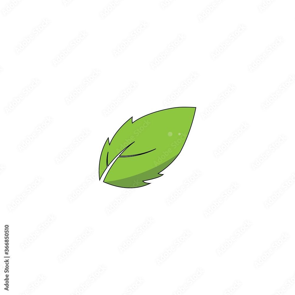 leaf ecology nature element vector