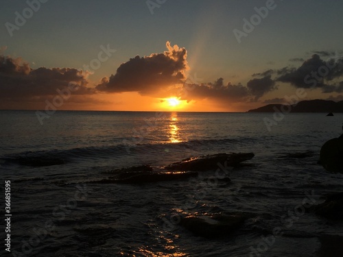 sunset in Vieques, PR. photo