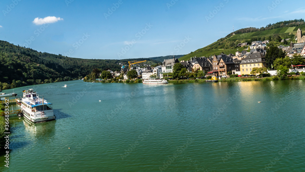 Bernkastel Kues with Mosel River
