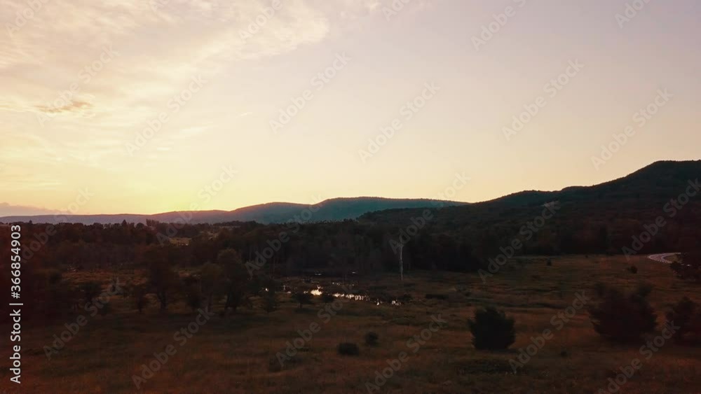 Flying Over Canaan Valley State Park Bog At Sunrise Cinematic 4K Aerial Flying Over Canaan Valley State Park Bog At Sunrise Cinematic 4K Aerial