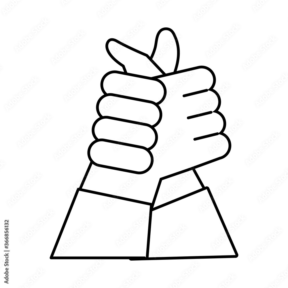 handshake humans line style icon handshake humans line style icon