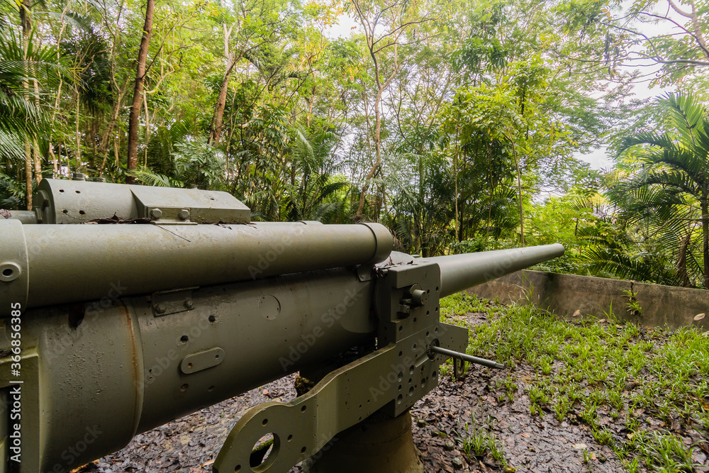 Piti Gun located in the jungle above Asan beach in Guam