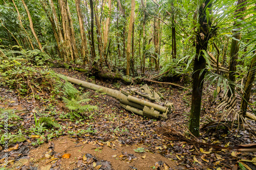 Piti Gun located in the jungle above Asan beach in Guam photo