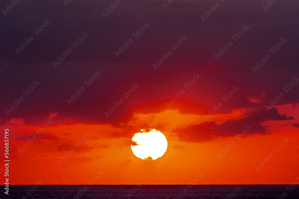 The fantastic and wonderful sunset Caribbean sea. The fantastic and wonderful sunset Caribbean sea.