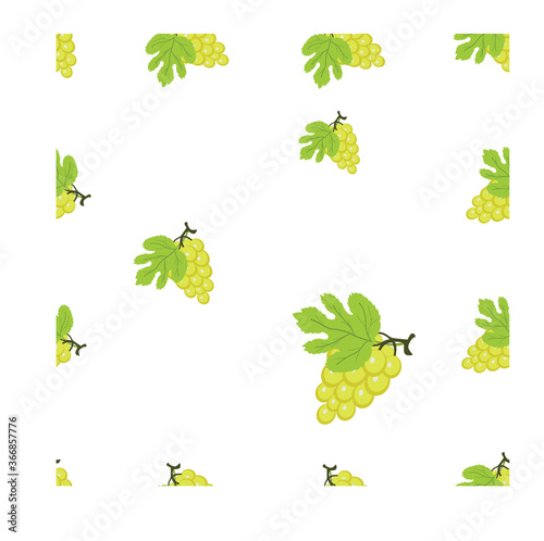 Seamless pattern with Grape as objects can be used for baby clothes, shirt, pillowcases, bed sheets and much more