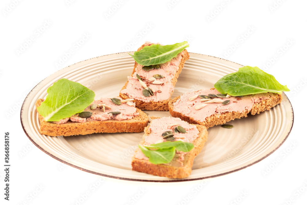 Sandwiches with pate