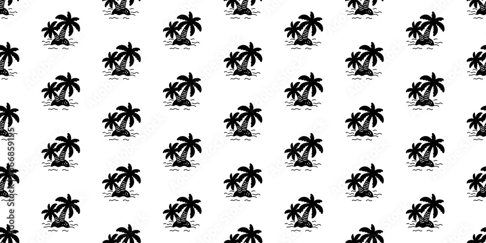 Palm Tree Tile Background