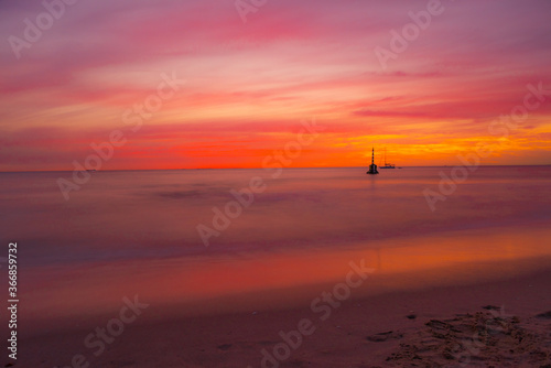 sunset at the beach © Matthew