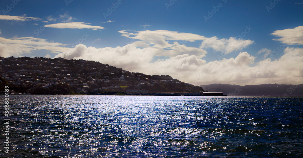New Zealand is a beautiful country with stunning vistas, blue skies and clear blue water.