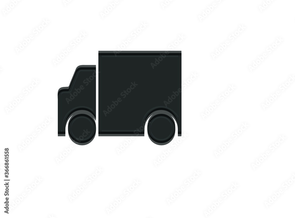 truck icon on white background truck icon on white background