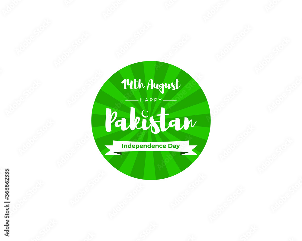 vector illustration for Pakistan independence day-14th August, greeting, banner, flyer, stickers for promotional advertisement  