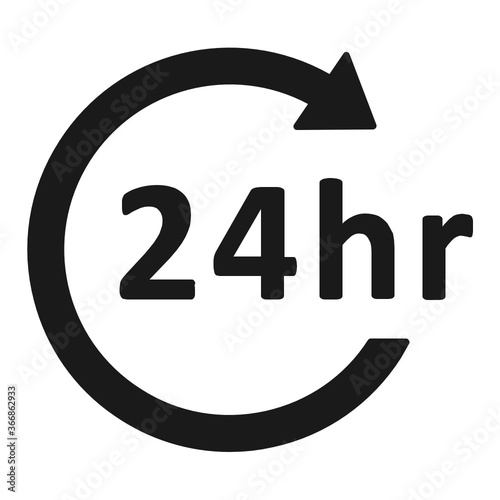 24 hour support icon.