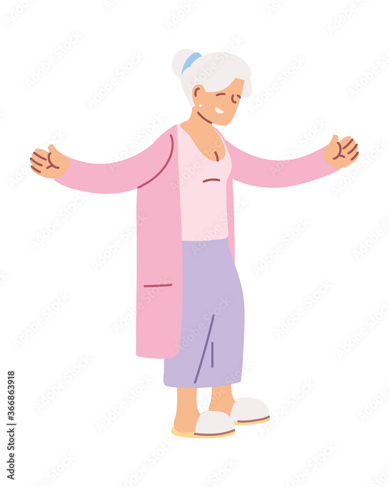 grandmother old woman smiling cartoon grandmother old woman smiling cartoon