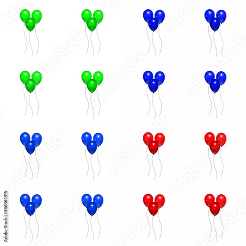 balloons seamless pattern
