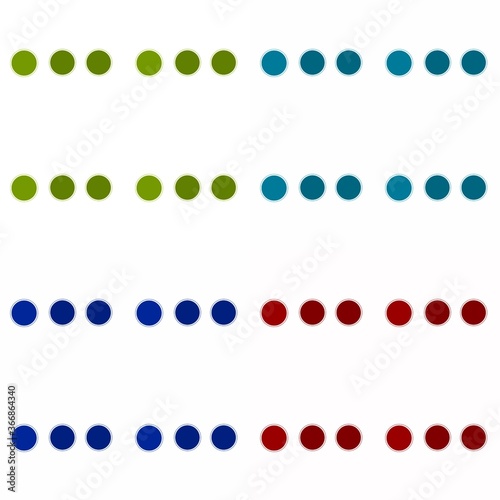 set of colorful web buttons