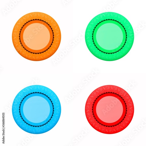 set of round labels