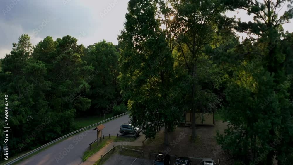 Anamorphic sunset near lake Lanier in Georgia Anamorphic sunset near lake Lanier in Georgia