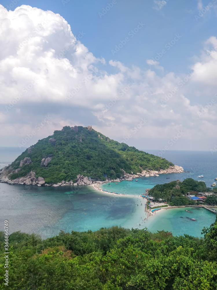Amazing View Point in Koh Nang Yuan Island in Koh Tao Thailand.