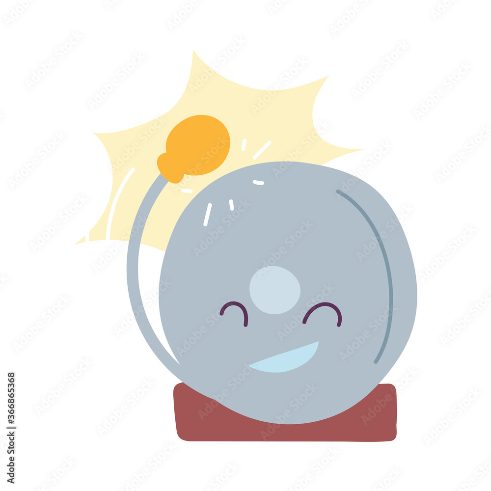 school alarm with happy face cartoon school alarm with happy face cartoon