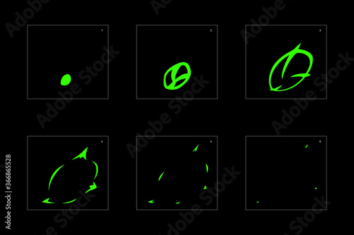 Shine liquid effect. Liquid explosion animation effect. Animation Sprite sheet for games, cartoon or animation. vector style animation effect 1599.