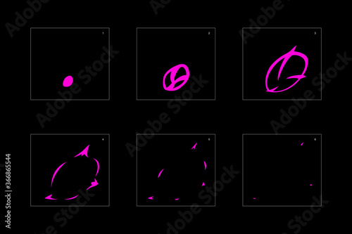 Shine poison explosion effect. Poison explosion animation effect. Animation sprite sheet for games, cartoon or animation. vector style animation effect 1600.