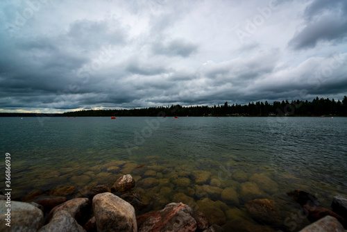 Stormy Weather over Clear Lake Manitoba Canada © Dima