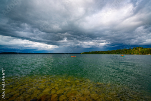Stormy Weather over Clear Lake Manitoba Canada