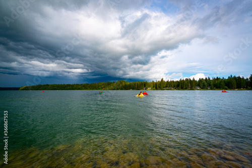 Stormy Weather over Clear Lake Manitoba Canada