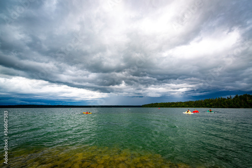 Stormy Weather over Clear Lake Manitoba Canada
